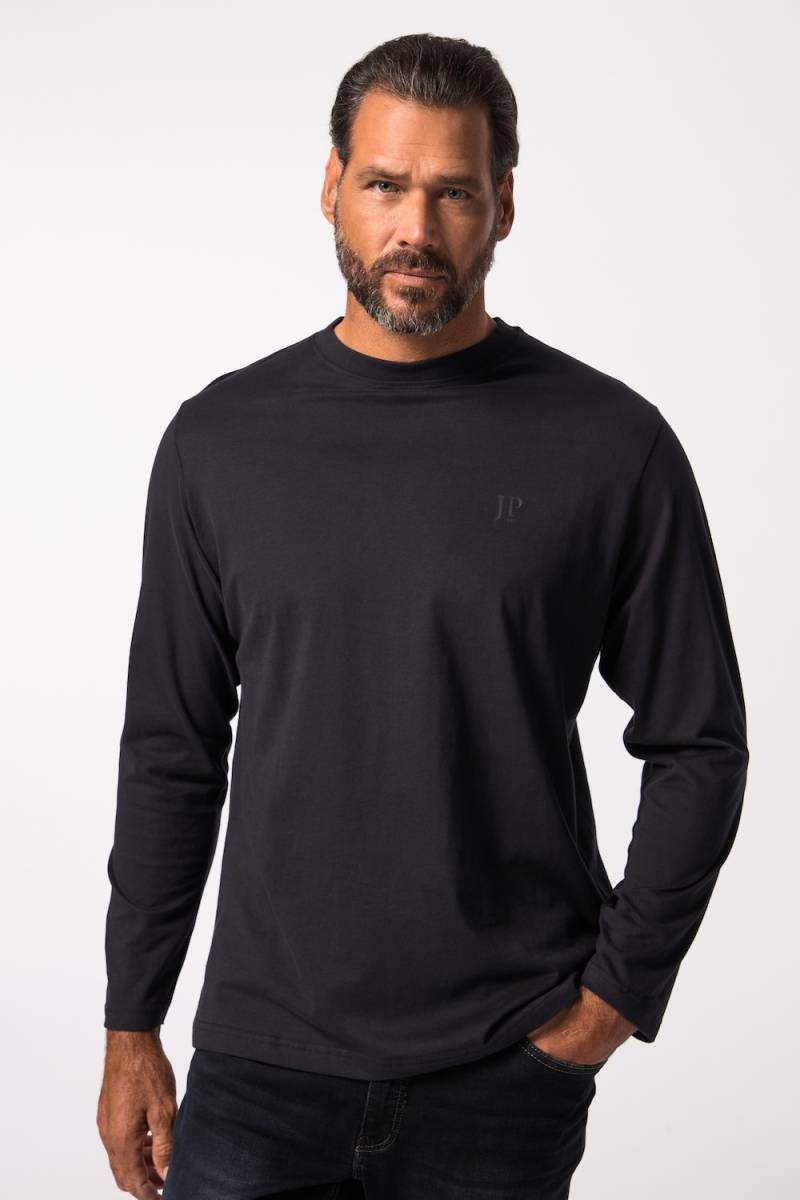 Große Größen JP1880 Langarmshirt, Herren, blau, Größe: 3XL, Baumwolle, JP1880 von JP1880