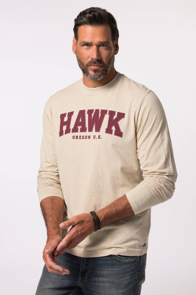 Große Größen Langarmshirt, Herren, gelb, Größe: XXL, Baumwolle, JP1880 von JP1880