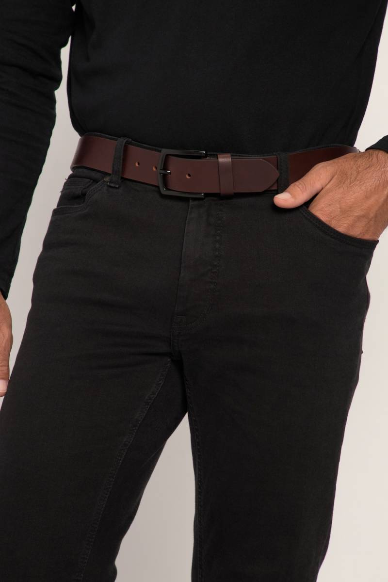 Große Größen Leder-Gürtel, Herren, braun, Größe: 140, Leder, JP1880 von JP1880