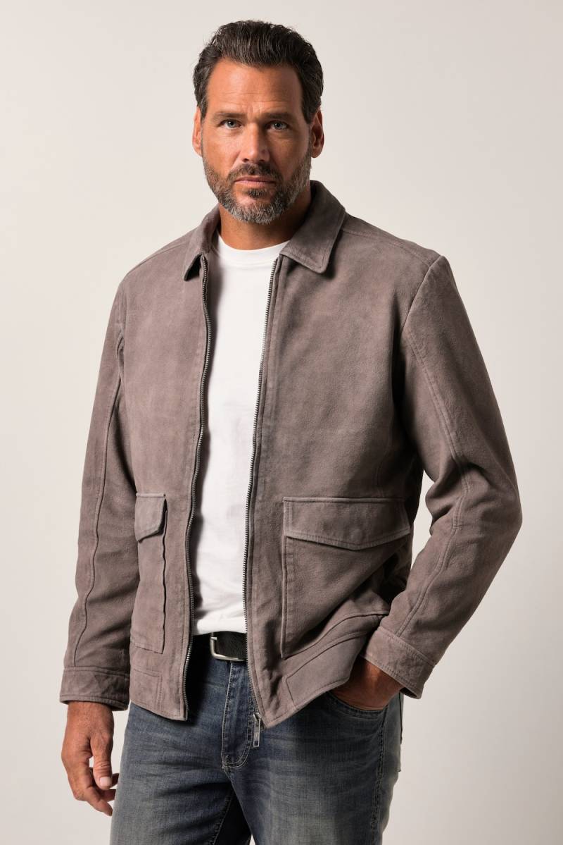 Große Größen Lederjacke, Herren, grau, Größe: XXL, Leder, JP1880 Große Größen Lederjacke, Herren, grau, Größe: XXL, Leder, JP1880 von JP1880