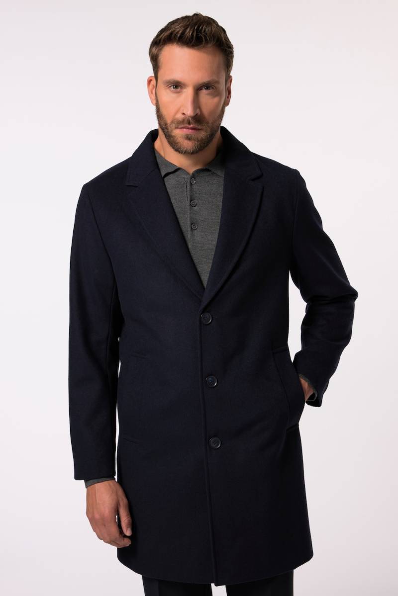 Große Größen Mantel, Herren, blau, Größe: L, Polyester/Wolle, JP1880 von JP1880