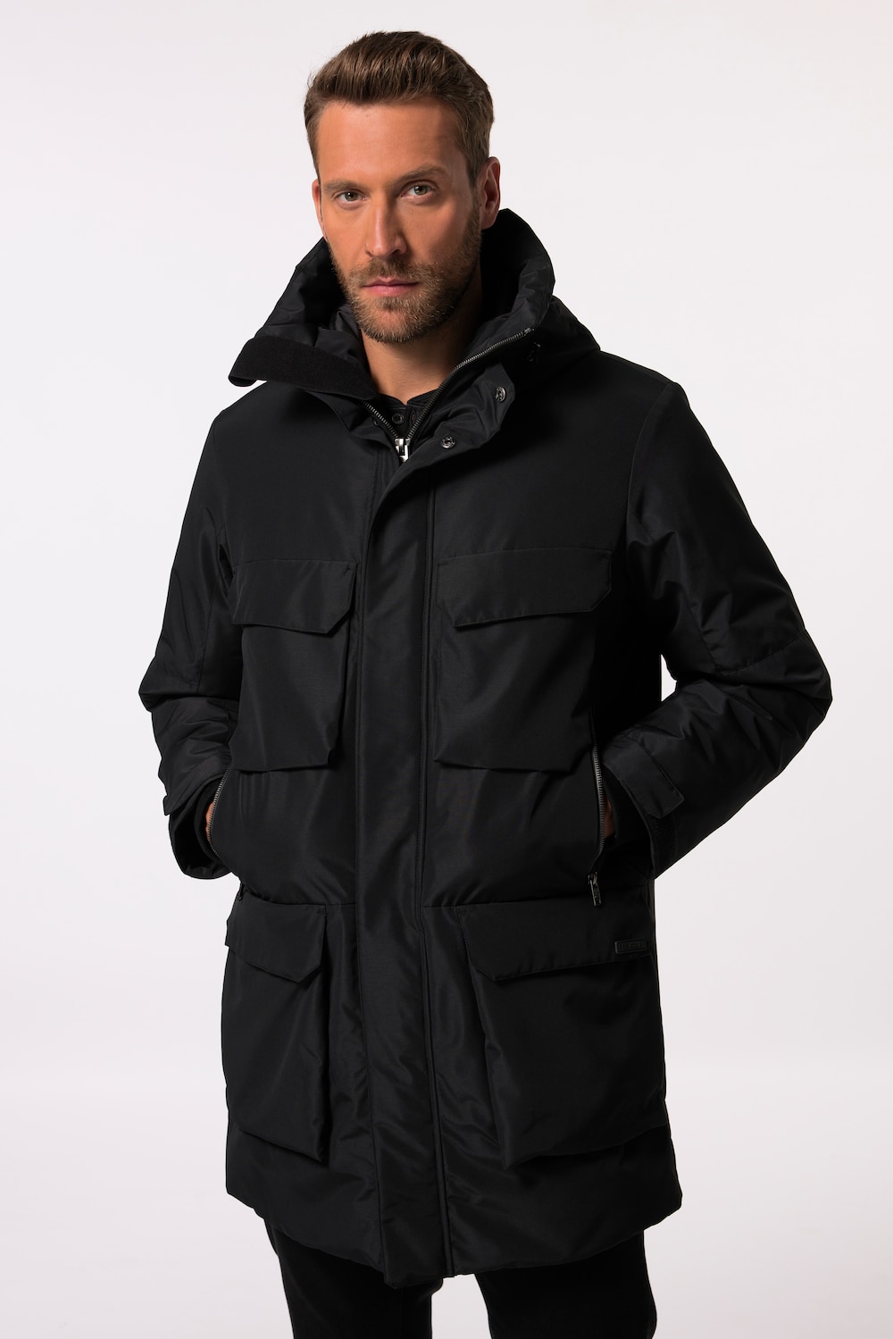 Große Größen Parka, Herren, schwarz, Größe: XXL, Polyester, JP1880 Große Größen Parka, Herren, schwarz, Größe: XXL, Polyester, JP1880 von JP1880