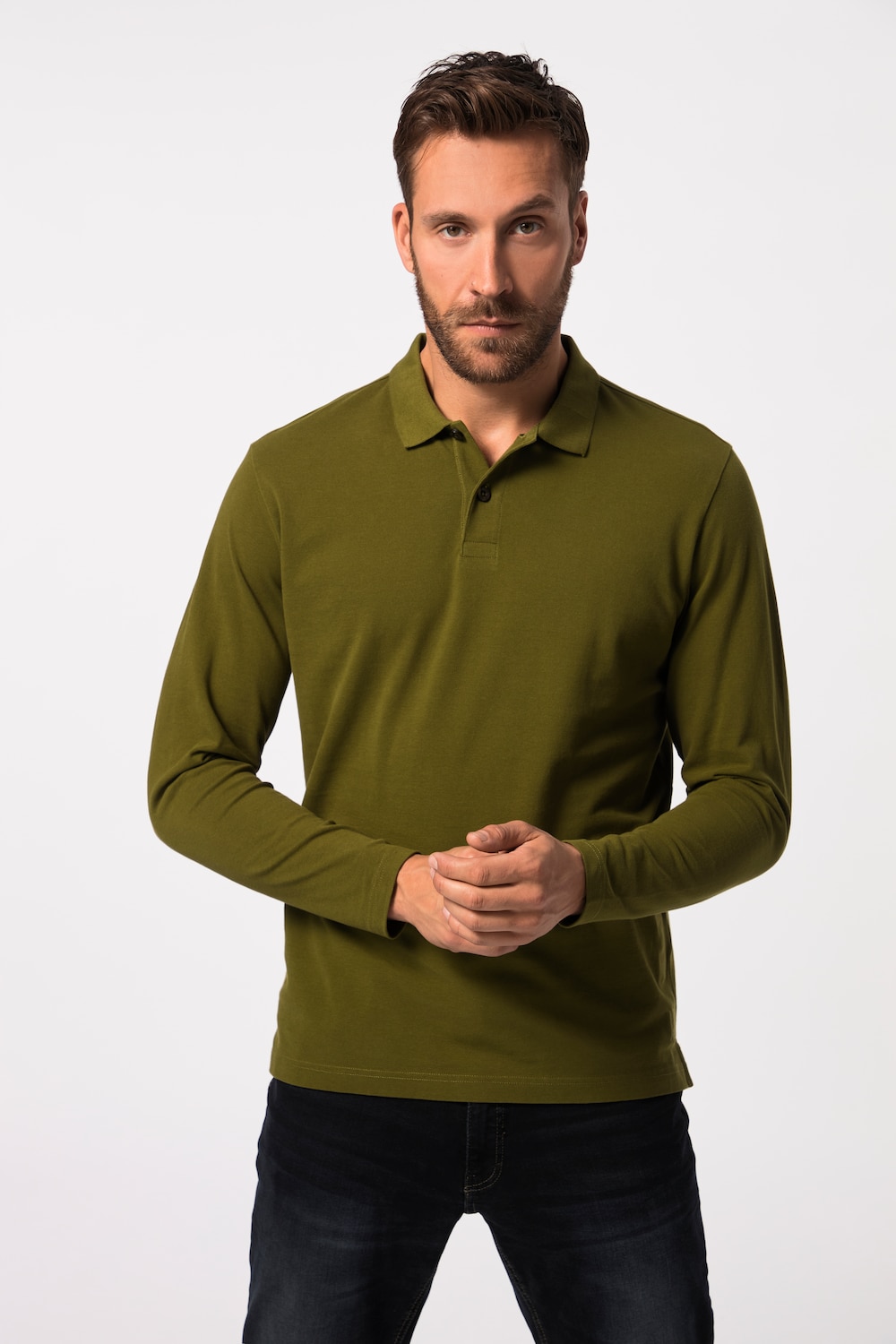 Große Größen Poloshirt, Herren, braun, Größe: 8XL, Baumwolle, JP1880 von JP1880