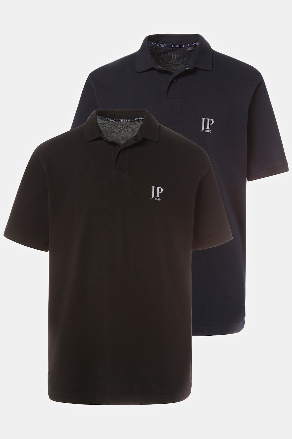 Große Größen Poloshirts, Herren, schwarz, Größe: 8XL, Baumwolle, JP1880 von JP1880