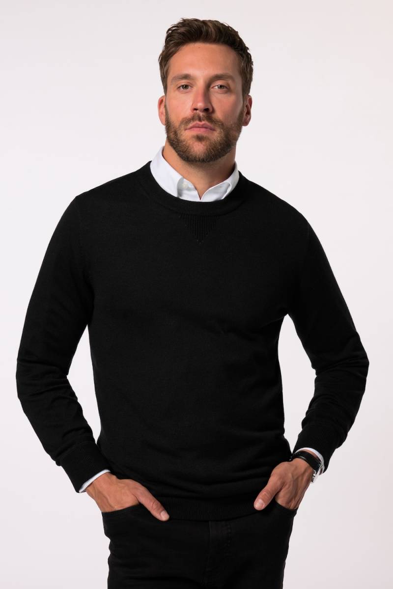 Große Größen Pullover FLEXNAMIC®, Herren, schwarz, Größe: XXL, Synthetische Fasern/Polyester/Wolle, JP1880 von JP1880