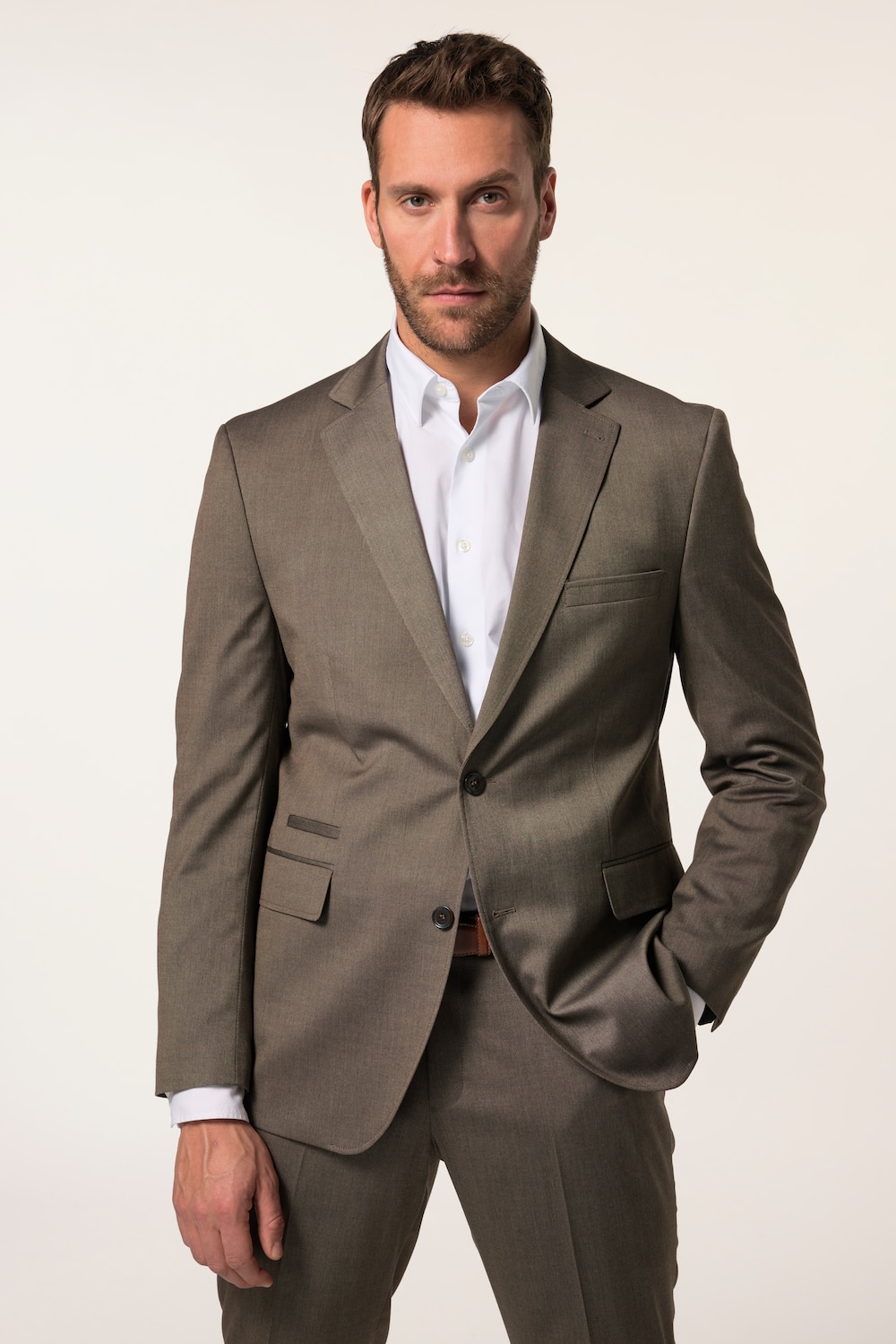 Große Größen Sakko Amalfi FLEXNAMIC®, Herren, braun, Größe: 30, Polyester/Viskose, JP1880 von JP1880