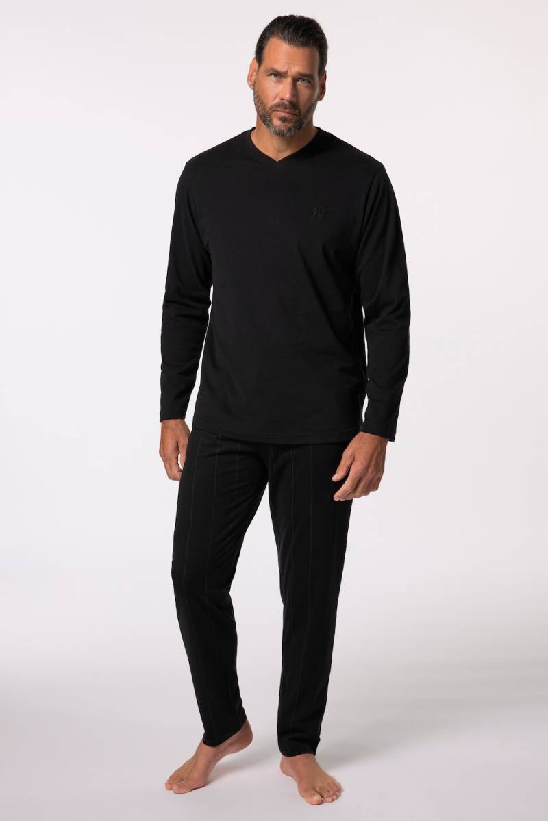 Große Größen Schlafanzug, Herren, schwarz, Größe: XL, Baumwolle, JP1880 von JP1880