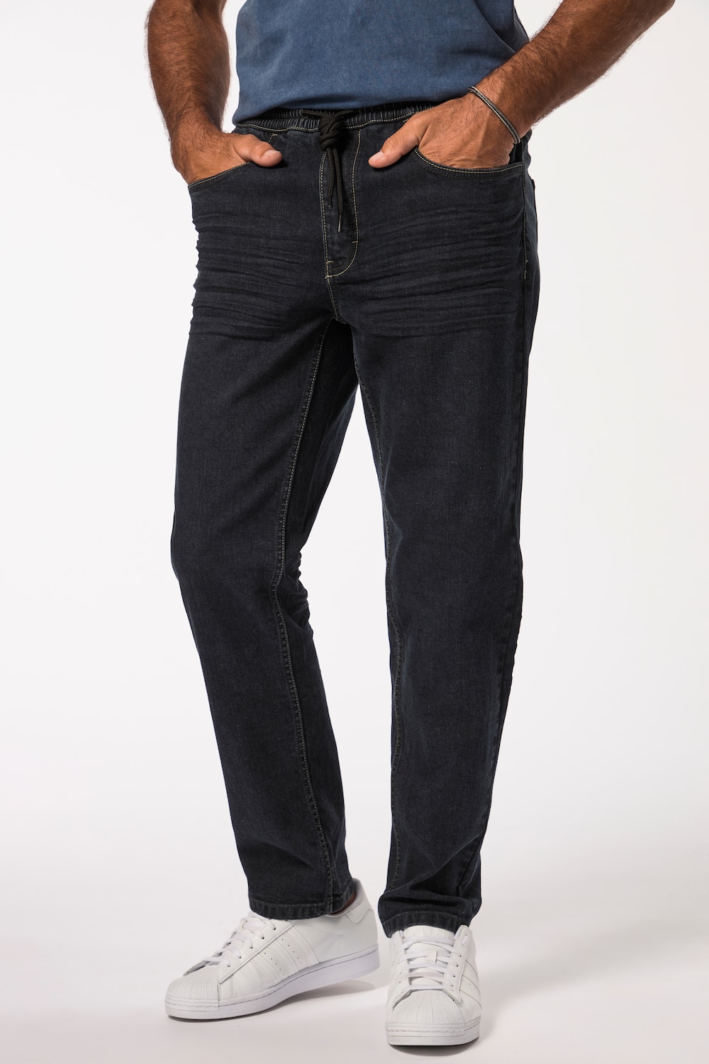 Große Größen Schlupfjeans FLEXNAMIC®, Herren, blau, Größe: L, Baumwolle, JP1880 von JP1880