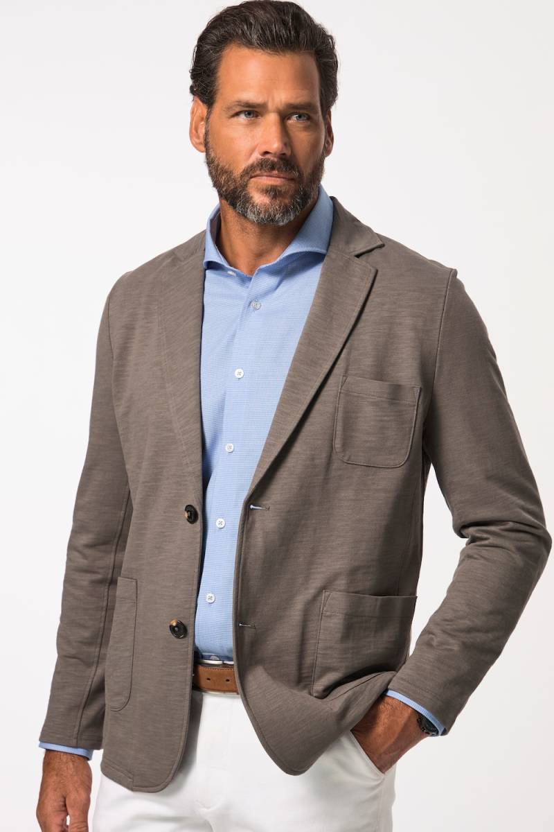 Große Größen JP1880 Sweat-Sakko, Herren, grau, Größe: 7XL, Baumwolle, JP1880 von JP1880