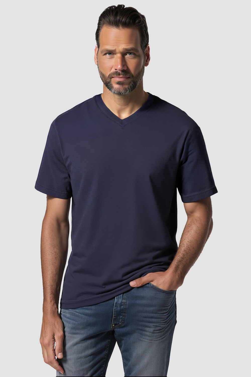Große Größen T-Shirt, Herren, blau, Größe: XXL, Baumwolle/Polyester, JP1880 Große Größen T-Shirt, Herren, blau, Größe: XXL, Baumwolle/Polyester, JP1880 von JP1880