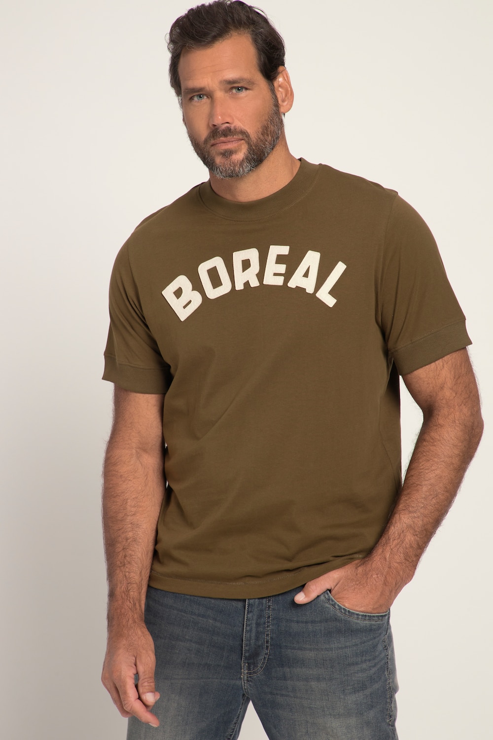 Große Größen T-Shirt, Herren, braun, Größe: 8XL, Baumwolle, JP1880 von JP1880