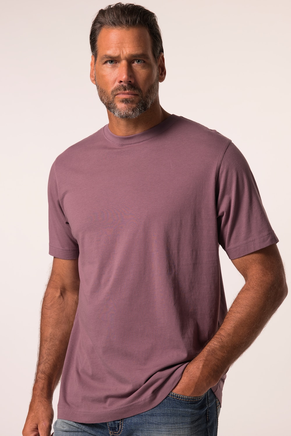 Große Größen T-Shirt, Herren, grau, Größe: 6XL, Baumwolle, JP1880 von JP1880