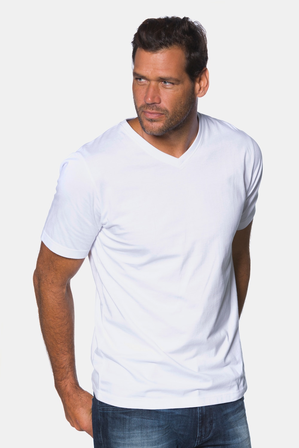 Große Größen T-Shirt, Herren, weiß, Größe: 8XL, Baumwolle/Polyester, JP1880 Große Größen T-Shirt, Herren, weiß, Größe: 8XL, Baumwolle/Polyester, JP1880 von JP1880
