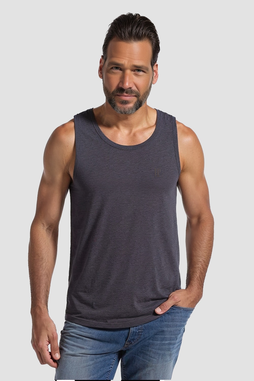 Große Größen Tank Top, Herren, grau, Größe: 3XL, Baumwolle/Polyester, JP1880 Große Größen Tank Top, Herren, grau, Größe: 3XL, Baumwolle/Polyester, JP1880 von JP1880