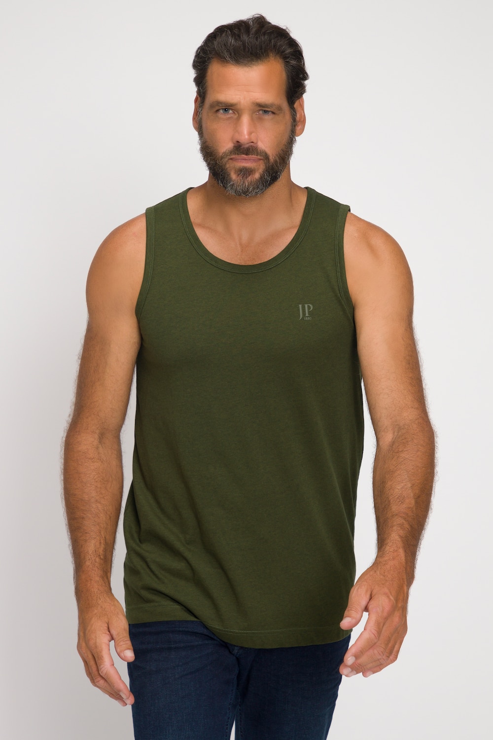 Große Größen Tank Top, Herren, grün, Größe: 8XL, Baumwolle/Polyester, JP1880 von JP1880