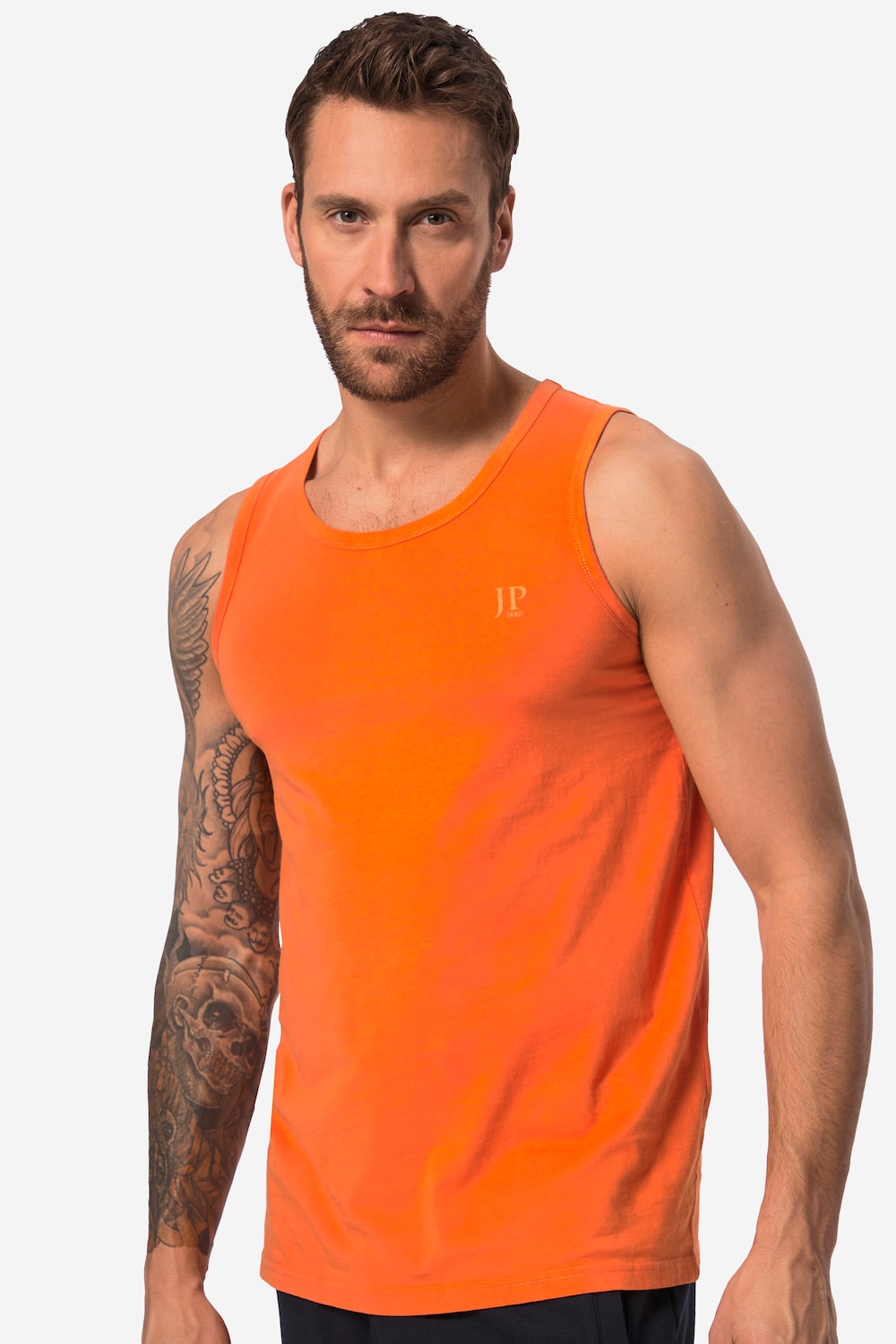 Große Größen Tank Top, Herren, orange, Größe: 7XL, Baumwolle, JP1880 von JP1880