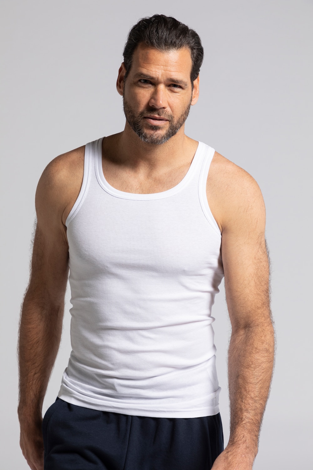 Große Größen JP1880 Tank Top, Herren, weiß, Größe: XXL, Baumwolle, JP1880 von JP1880