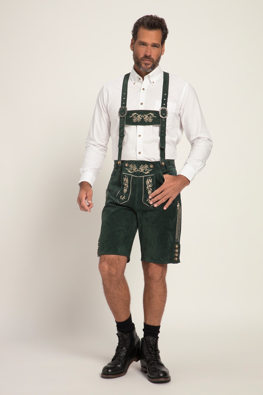 Große Größen Trachtenhose, Herren, grün, Größe: 68, Leder, JP1880 von JP1880