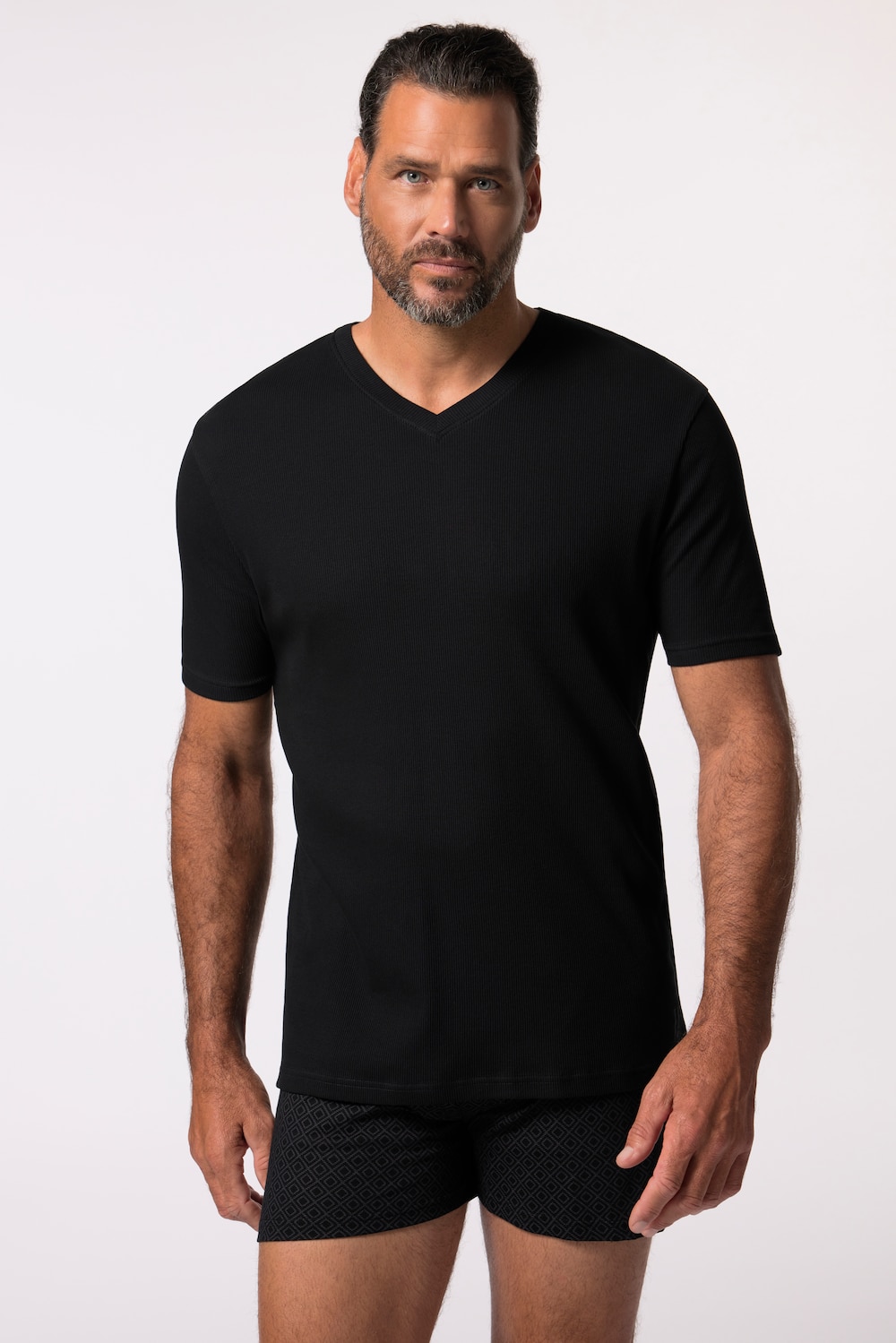 Große Größen Unterhemd, Herren, schwarz, Größe: 7XL, Baumwolle, JP1880 von JP1880