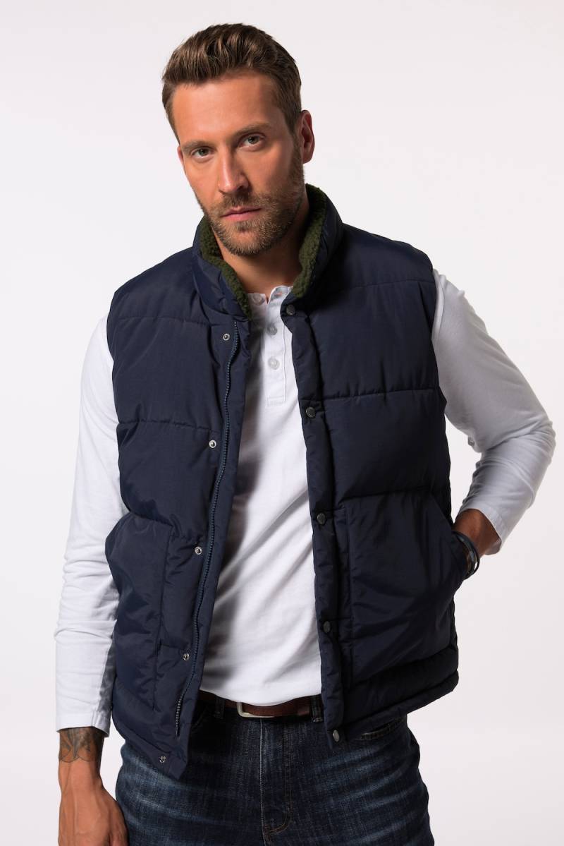 Große Größen Weste, Herren, blau, Größe: 5XL, Polyester/Synthetische Fasern, JP1880 von JP1880