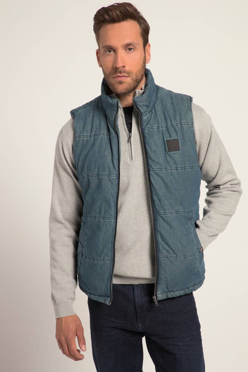 Große Größen Weste, Herren, blau, Größe: L, Baumwolle/Polyester, JP1880 von JP1880