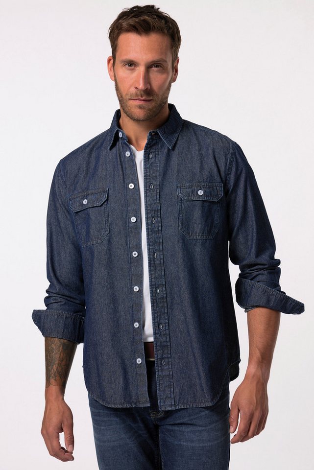 JP1880 Businesshemd JP 1880 Jeanshemd Langarm Kentkragen Modern Fit JP1880 Businesshemd JP 1880 Jeanshemd Langarm Kentkragen Modern Fit von JP1880