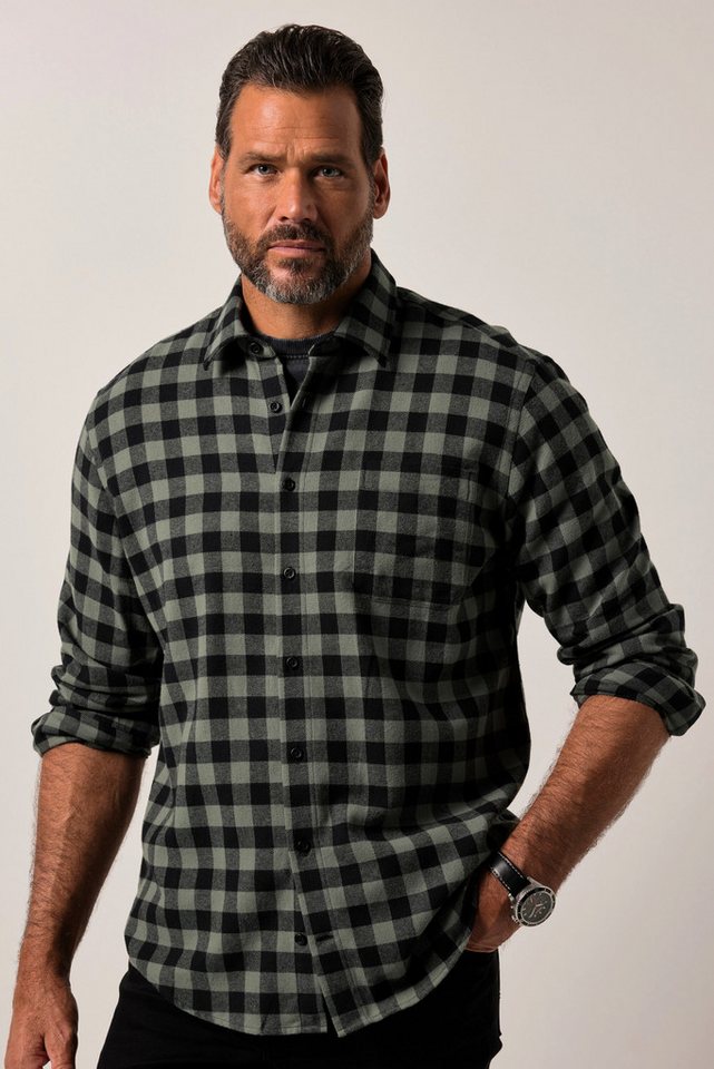 JP1880 Businesshemd JP1880 Karo-Flanellhemd Langarm Kentkragen von JP1880