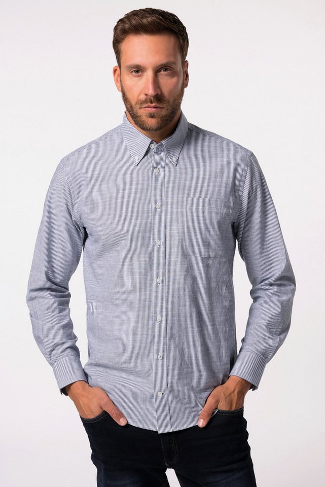 JP1880 Businesshemd Oxfordhemd Langarm Streifen Buttondown-Kragen von JP1880