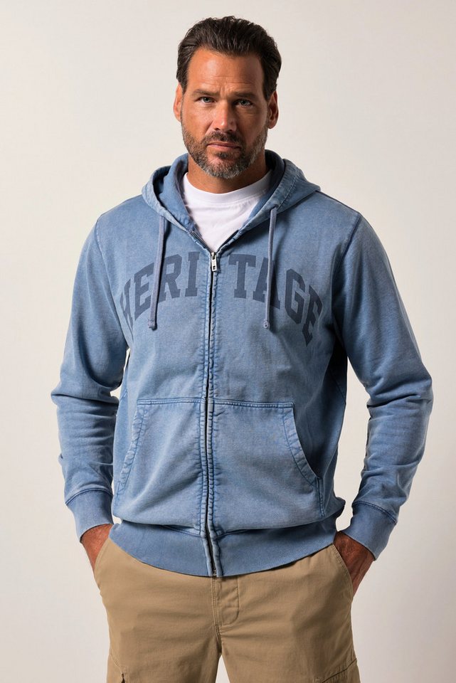 JP1880 Fleecejacke JP1880 Sweatjacke Kängurutasche Vintage Look von JP1880