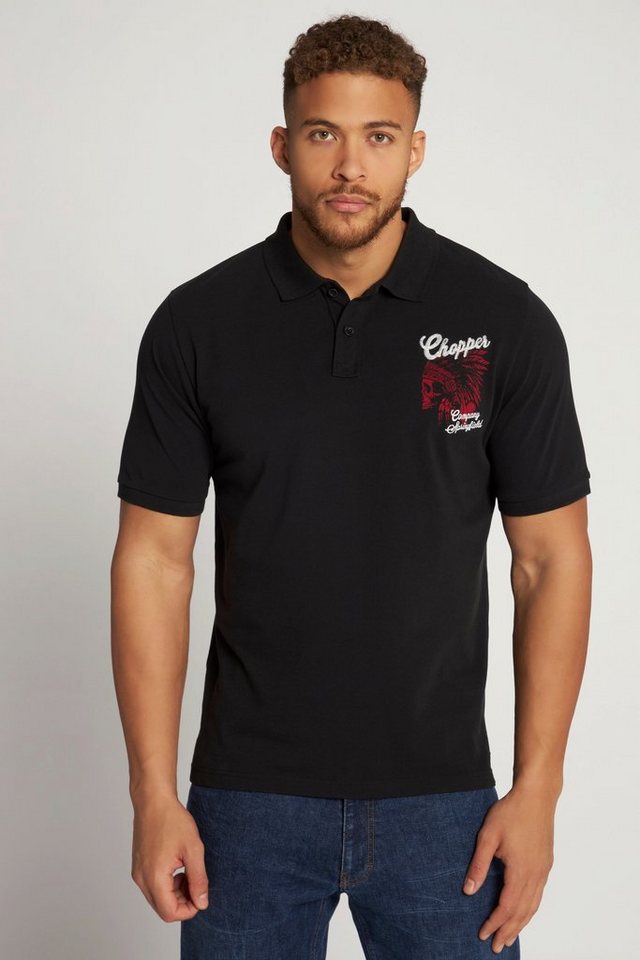 JP1880 Poloshirt Poloshirt Halbarm Piqué Stickereien von JP1880