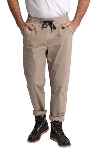 JP 1880 Herren Schlupfhose, Flexnamic®, Elastikbund, Tapered Loose Fit ,, Steingrau, 5XL EU von JP 1880