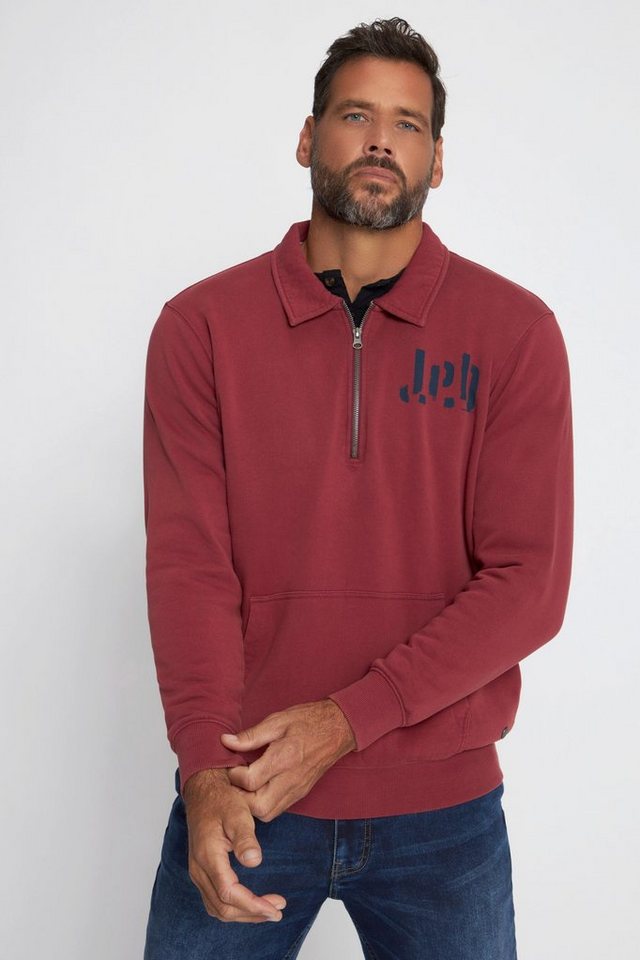 JP1880 Sweatshirt Sweatshirt Polokragen Zipper von JP1880