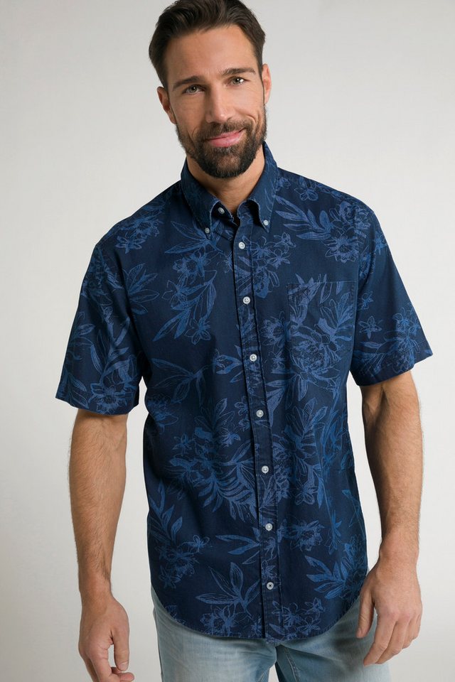 JP1880 Kurzarmhemd Hemd Halbarm Buttondown-Kragen Modern Fit von JP1880