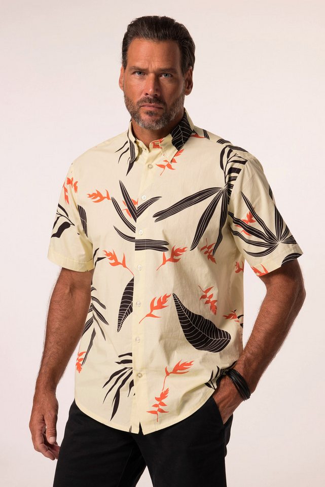 JP1880 Kurzarmhemd JP 1880 Hemd Halbarm verdeckter Buttondown-Kragen von JP1880