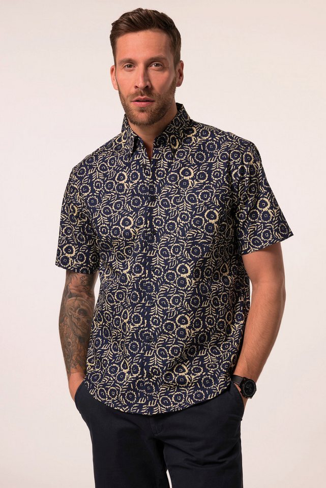JP1880 Kurzarmhemd JP1880 Hemd Halbarm Alloverprint Buttondown-Kragen von JP1880