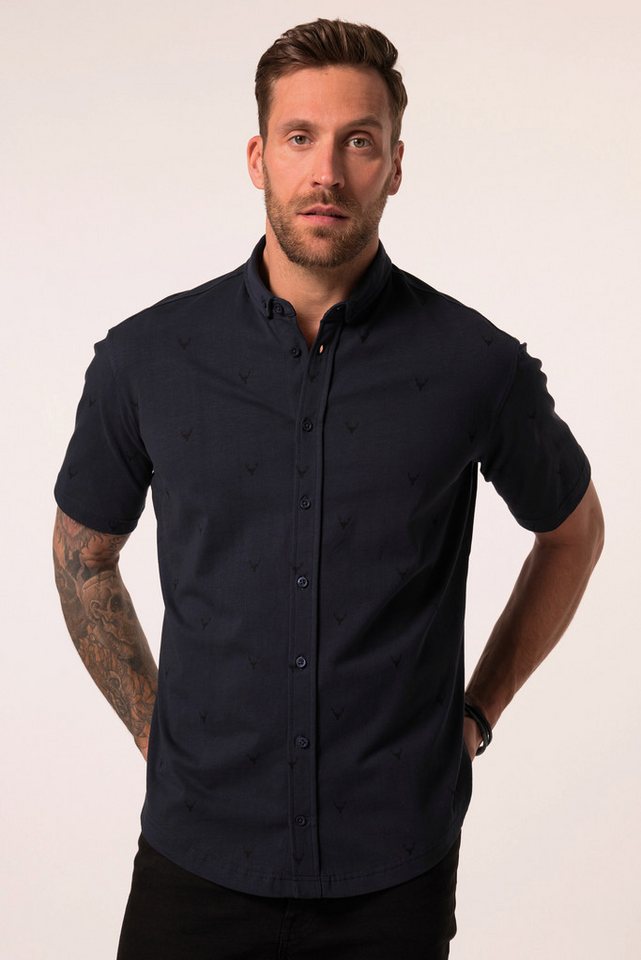 JP1880 Kurzarmhemd JP1880 Trachten-Jerseyhemd Trachten Halbarm von JP1880