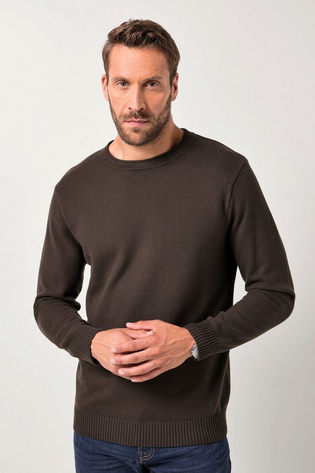 JP1880 Rundhalspullover JP AWARE Pullover recycelte Materialien bis 7 XL von JP1880