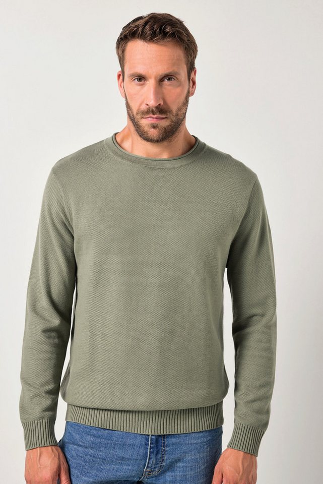 JP1880 Rundhalspullover JP AWARE Pullover recycelte Materialien bis 7 XL von JP1880