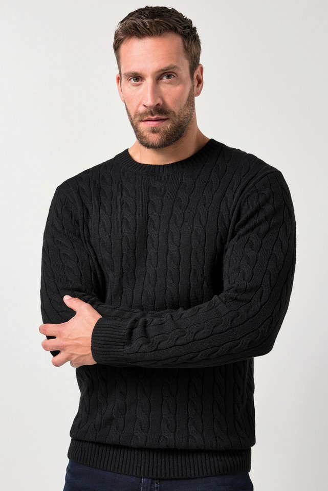 JP1880 Rundhalspullover JP1880 Pullover Zopfmuster CashmereTouch Strick von JP1880