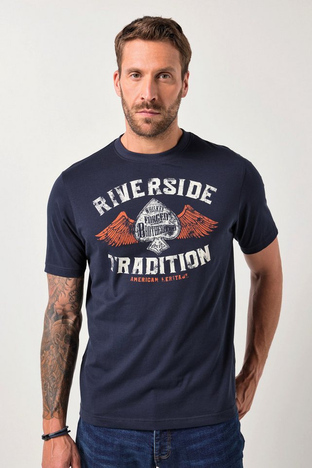JP1880 T-Shirt JP1880 T-Shirt Halbarm Brustprint bis 8 XL von JP1880