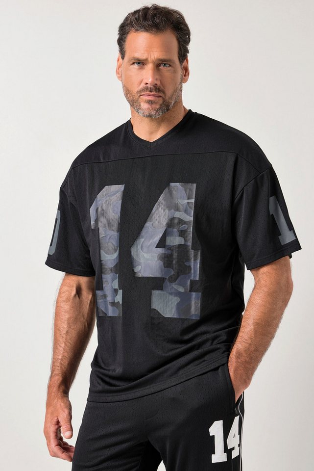 JP1880 T-Shirt Mesh-Trikot Fitness Halbarm oversized von JP1880