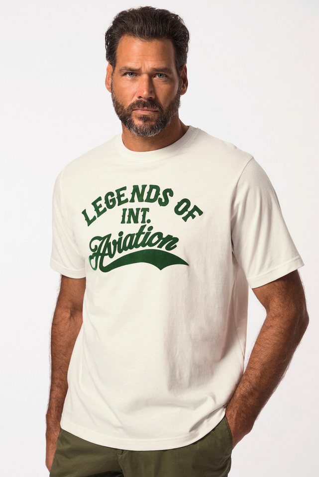 JP1880 T-Shirt T-Shirt Halbarm Flock-Print bis 8XL von JP1880