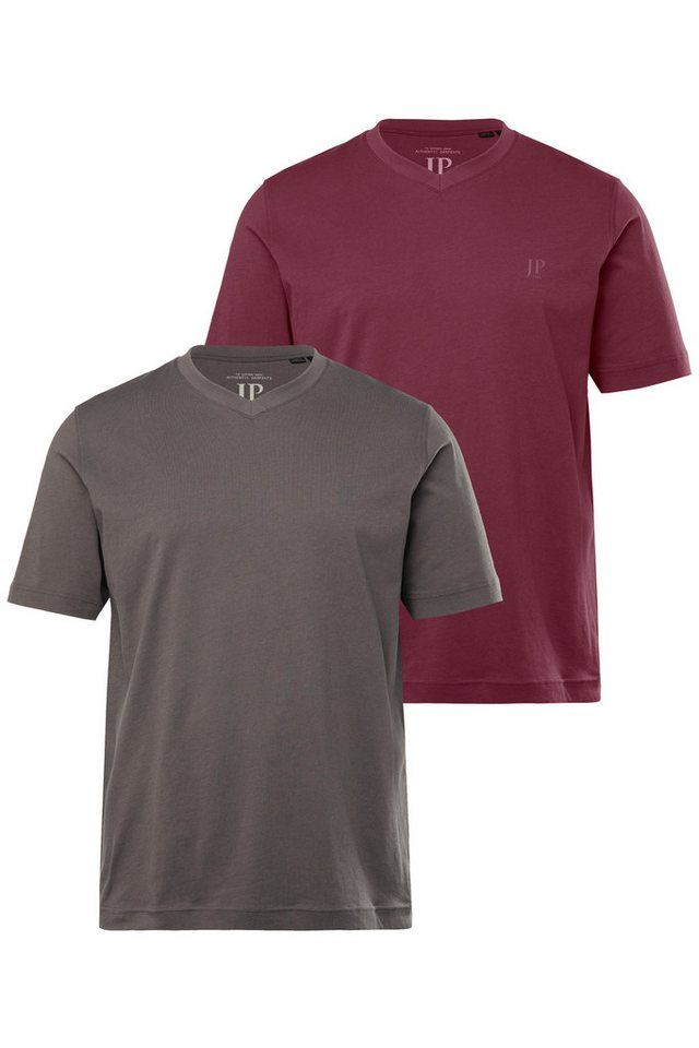 JP1880 T-Shirt T-Shirts Basic 2er-Pack V-Ausschnitt Halbarm (2-tlg) von JP1880