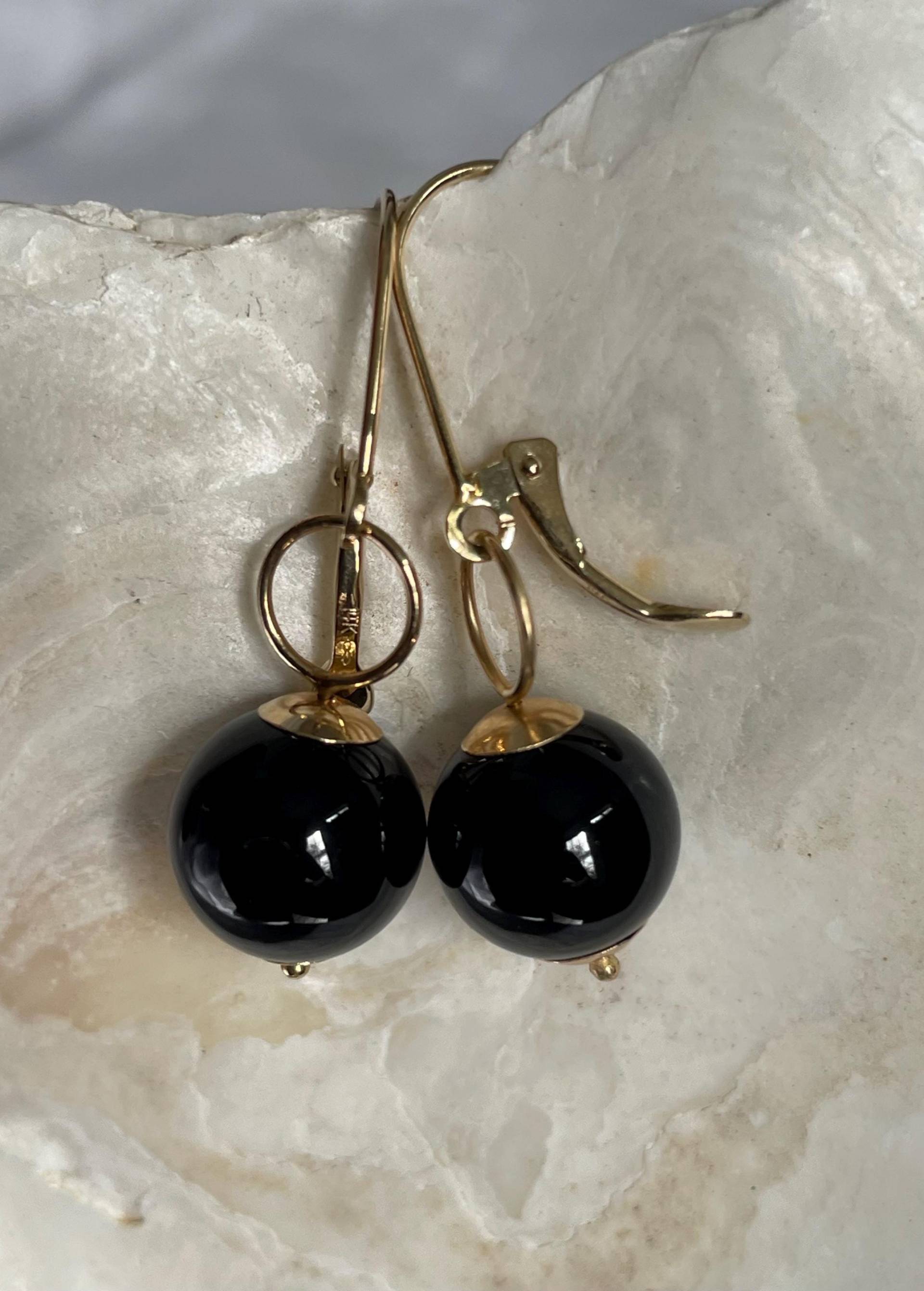 Schwarze Onyx, 14K Solid Gold Brisuren Schwarze Onyx, 14K Solid Gold Brisuren von JPGemJewels