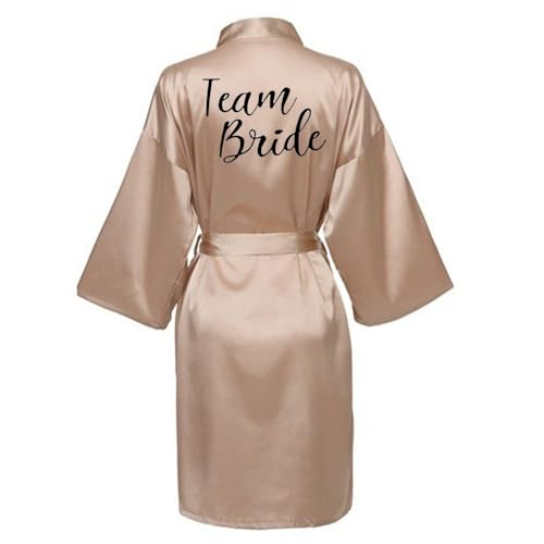 JPHCHSC Damen Brautjungfern Roben Kimono Badmantel Braut Maid of Honor Mother Sister Robe für Hochzeit Party Pool Party und Pajama Party 088 von JPHCHSC