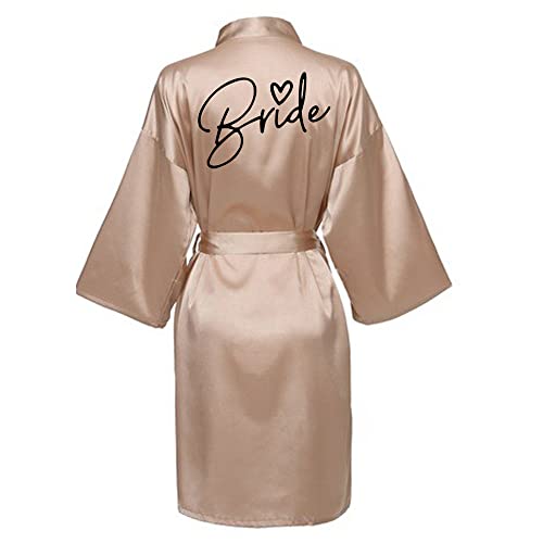 JPHCHSC Hochzeit Party Team Braut Robe Buchstaben Kimono Satin Pyjamas Brautjungfer Bademantel JPHCHSC Hochzeit Party Team Braut Robe Buchstaben Kimono Satin Pyjamas Brautjungfer Bademantel von JPHCHSC