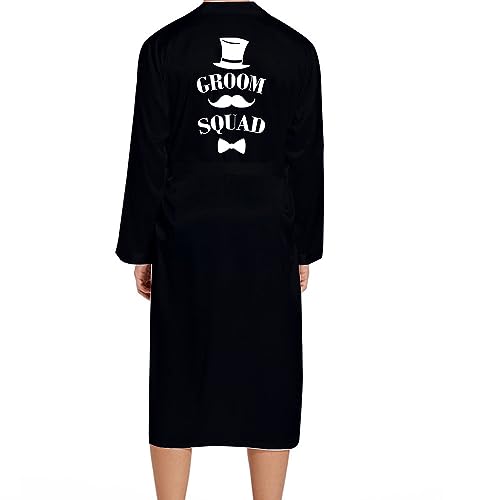 JPHCHSC Männer Team Bräutigam Robe Hochzeit Geschenk Bademantel Kimono Satin Roben Bademantel 16 von JPHCHSC