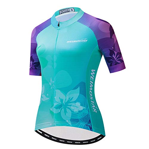 Damen-Fahrradtrikot, kurzärmelig, Radsport, Rennshirt, Shorts, Fahrrad, Mädchen, Sportbekleidung, Cf2392, Mittel von JPOJPO