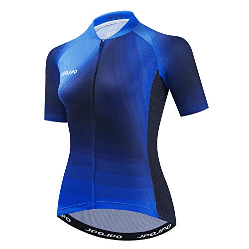 Damen Radtrikot Shirt Kurzarm Atmungsaktiv, Cu0018, XX-Large von JPOJPO