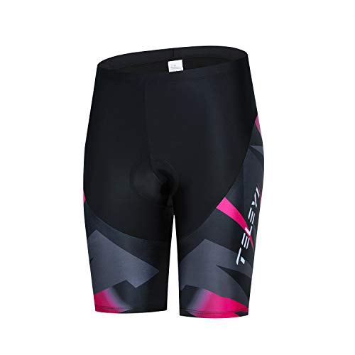Fahrrad-Shorts für Damen, mit Gel-Polsterung, Mountainbikehose, Rennhose, rot, 3X-Groß Fahrrad-Shorts für Damen, mit Gel-Polsterung, Mountainbikehose, Rennhose, rot, 3X-Groß von JPOJPO